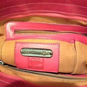 Pink Leather Satchel  Larger Size Handbag
